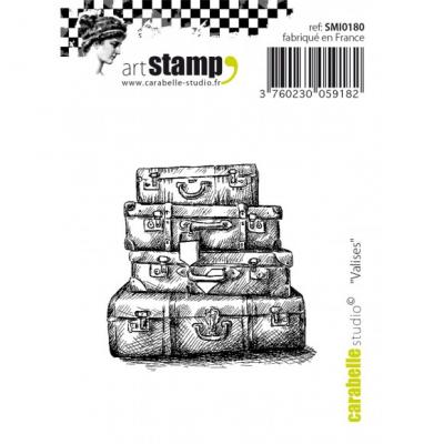 Carabelle Studio cling stamp mini - valises Mini Stempel Koffer